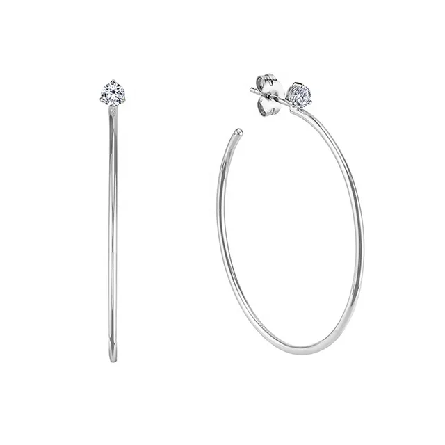 PERFECT STUD HOOP EARRINGS