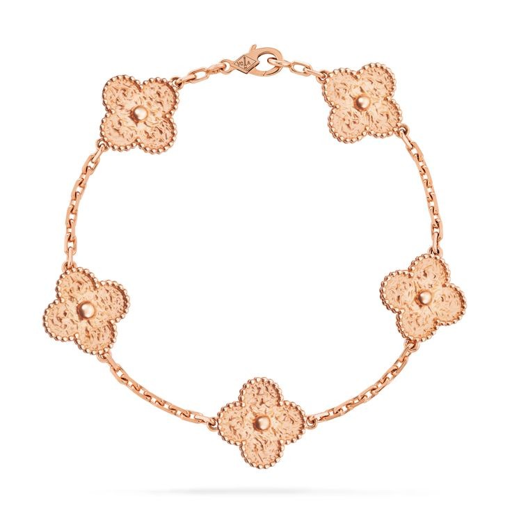 Luxe Clover Bracelet Rose Gold