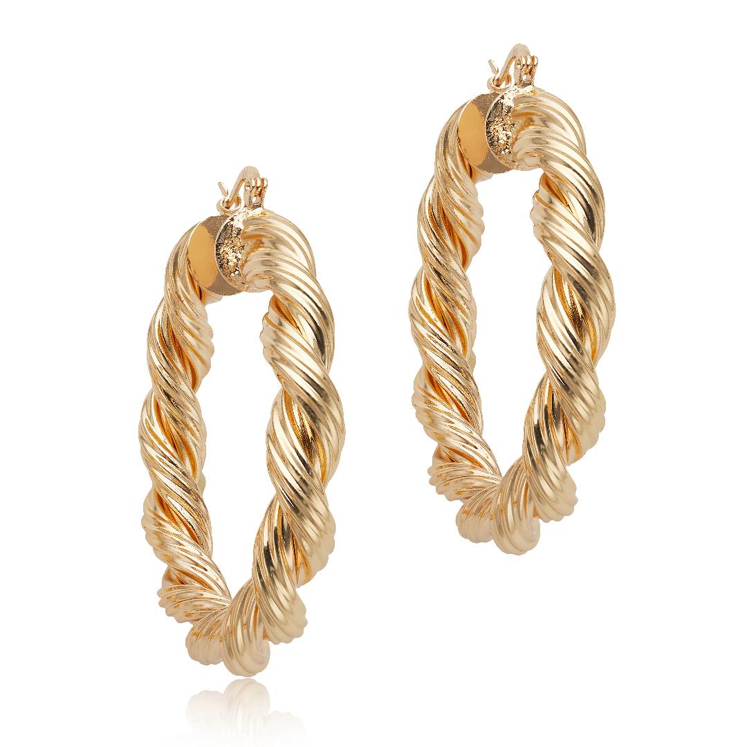 MYSTERY GOLD HOOPS